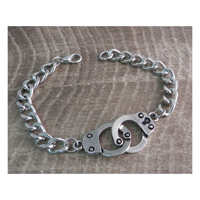 Handcuff Curb Chain Bracelet 7.5 - 8 Inch Wrist