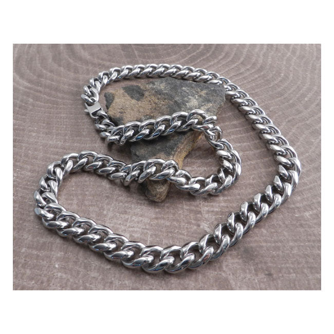 Cuban Stainless Steel Necklace 24 inch - 10 MM