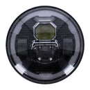 Bright 7 Inch Led Headlamp Unit Black