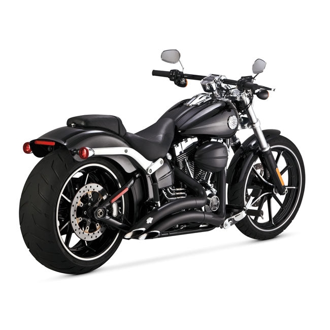 Big Radius Pcx Exhaust Black For 06-17 Dyna