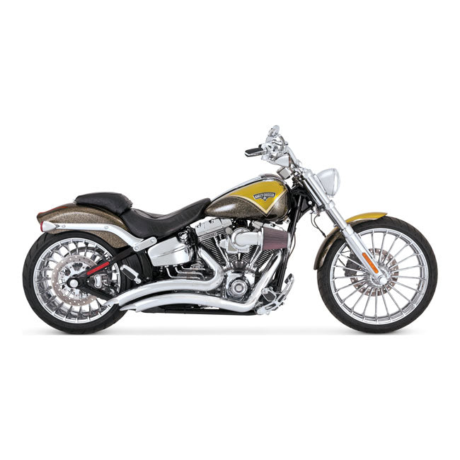 Big Radius PCX Exhaust Chrome For Softail: 13-17 FXSB Breakout, CVO Breakout