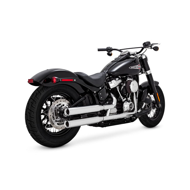 Eliminator 300 Slip-On Pcx Mufflers Chrome For Softail: 18-20 M8 Softail FXFB/S Fat Bob