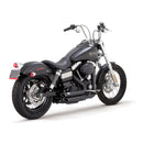 Shortshots Staggered Exhaust Black For 2012-2017 Dyna Models.Will Not Fit: 2012-2017 Dyna Switchback