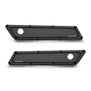 Saddlebag Latch Cover Set Beveled Black CC For 14-21 Touring