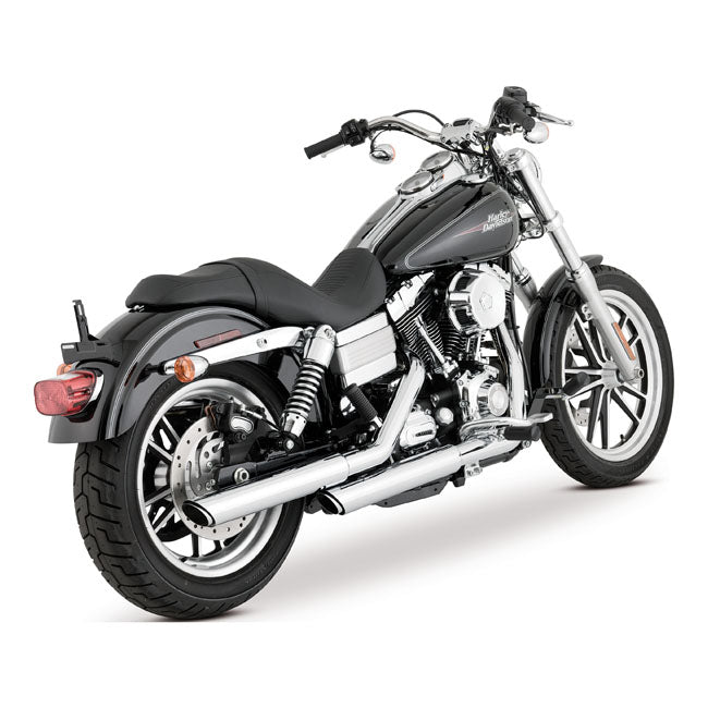 3 Inch Twin Slash Slip-On Pcx Mufflers Chrome For Dyna: 91-17 Dyna