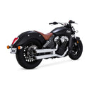 Twin Slash 3 Inch Slip-Ons Chrome For 2015-2022 Indian Scout