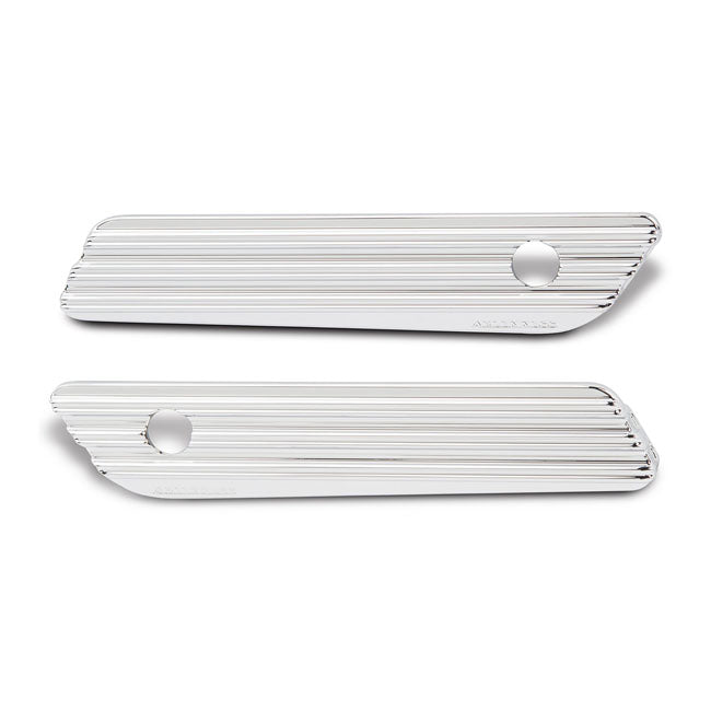 Saddlebag Latch Cover Set 10-Gauge Chrome For 14-21 Touring