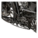 10-Gauge Rider Floorboards Black CC For 86-17 (NU) FL Softail