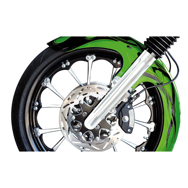 Hot Legs Dual Disc Deep Cut Chrome For 08-13 Touring (NU)