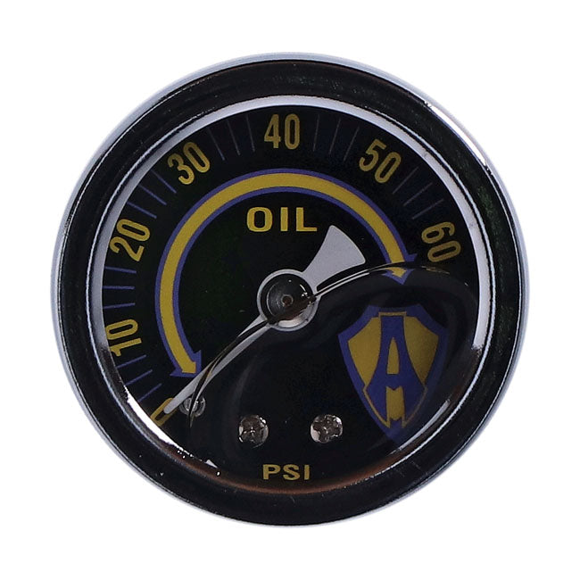 Replacement 1-1/2 Inch Oil Pressure Gauge Chrome