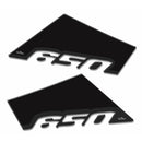 3D Motorcycle Stickers - Tank Sides Black For Suzuki V-Strom 650 2017>2023