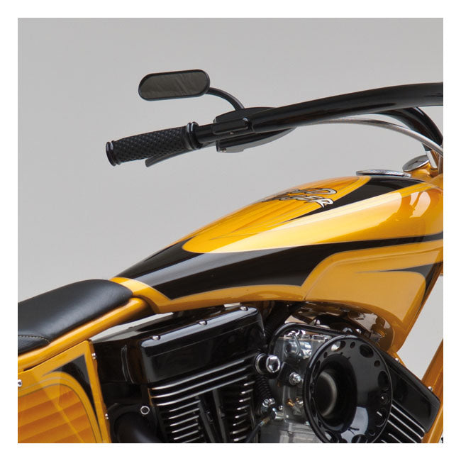 Billet Deep Cut Comfort Grips Black For 74-21 H-D With Single Or Dual Throttle Cables (Excl. Street)