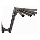 Modular Handlebar, 8 Inch Drag Bar Black For 82-21 H-D With 1" I.D. Risers