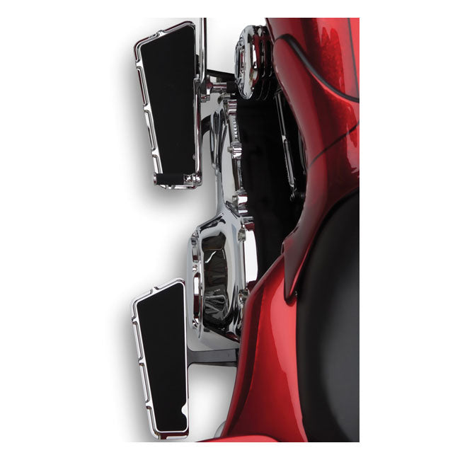 Fusion Beveled Rider Floorboards Chrome