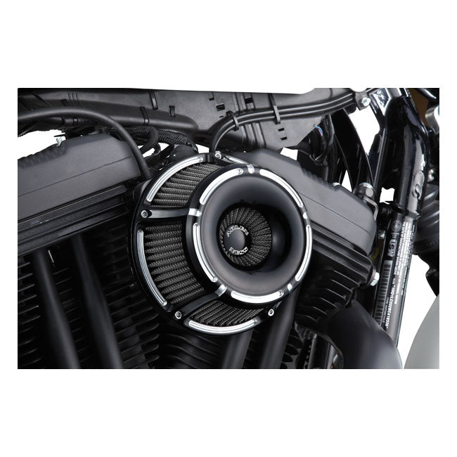 Inverted Air Cleaner Kit 'Slot Track' Black CC For 91-21 XL (Excl. XR1200)