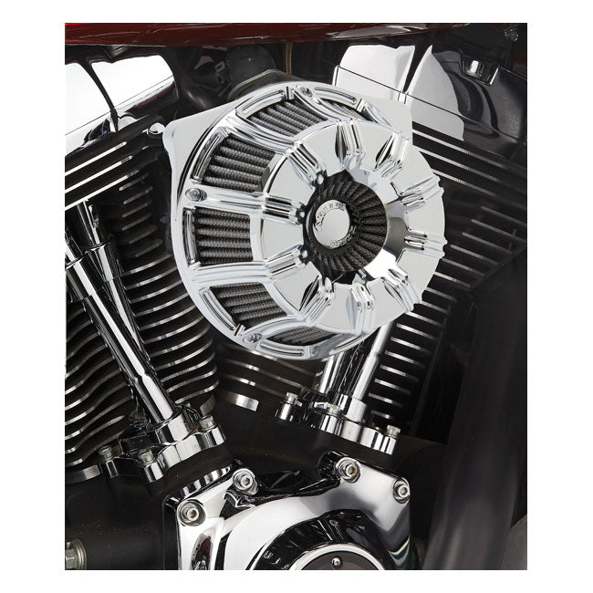 Inverted Air Cleaner Kit '10-Gauge' Chrome For 16-17 Softail