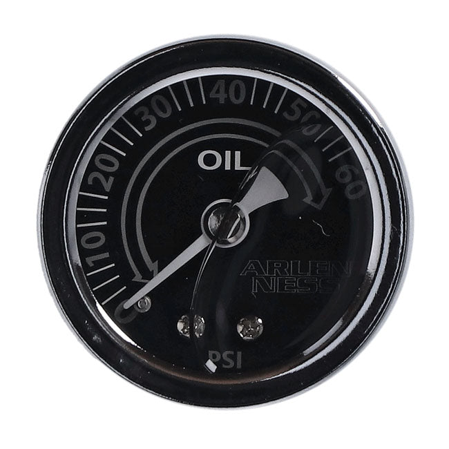 Replacement 1-1/2 Inch Oil Pressure Gauge Black