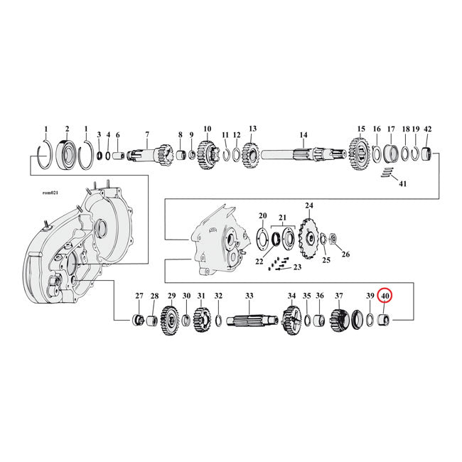 Bearing Countershaft For 54-90 4-SP K