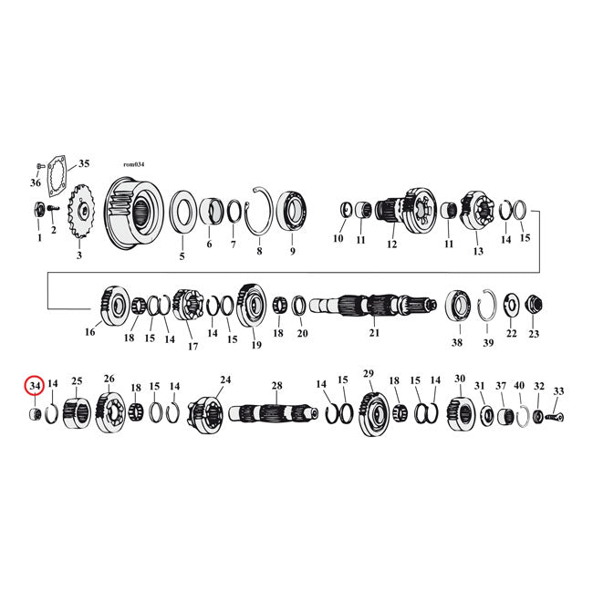 Bearing Transm Closed End For 80-06 5-SP B.T.