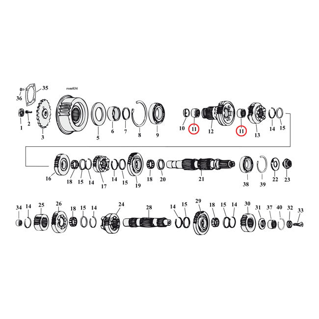 Needle Bearing Mainshaft 5Th Gear For 91-06NU5-sp B.T.