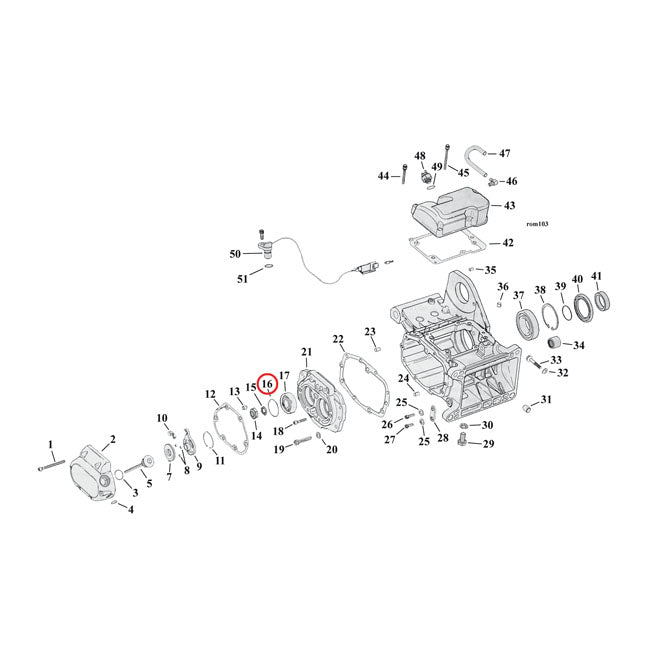 Retaining Rings Main / Countershaft Bearing For Main & Countershaft Bearing: 99-21 B.T.