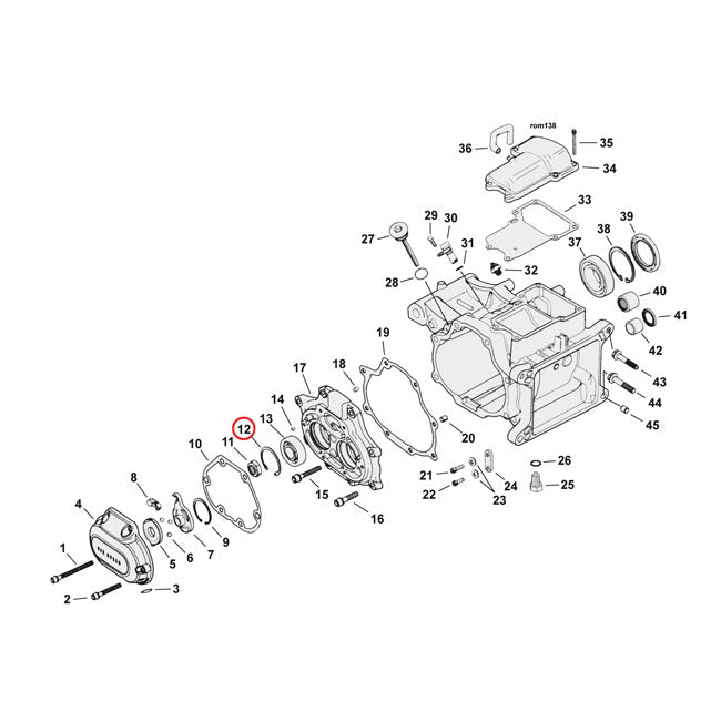 Retaining Rings Main / Countershaft Bearing For Main & Countershaft Bearing: 99-21 B.T.