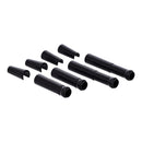 Billet 'A Cut Above' Aluminum Pushrod Cover Kit Black For 99-17 Twin Cam NU