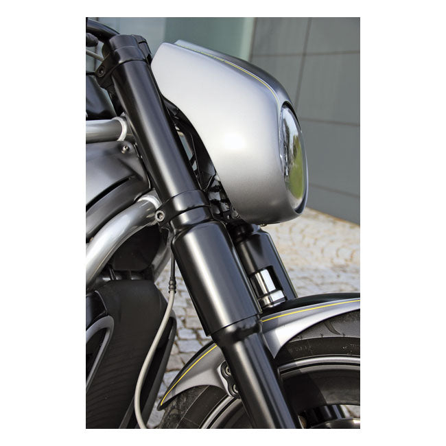 6 Pieces Fork Tube Cover Kit Gloss Black For 02-06 V-ROD NU