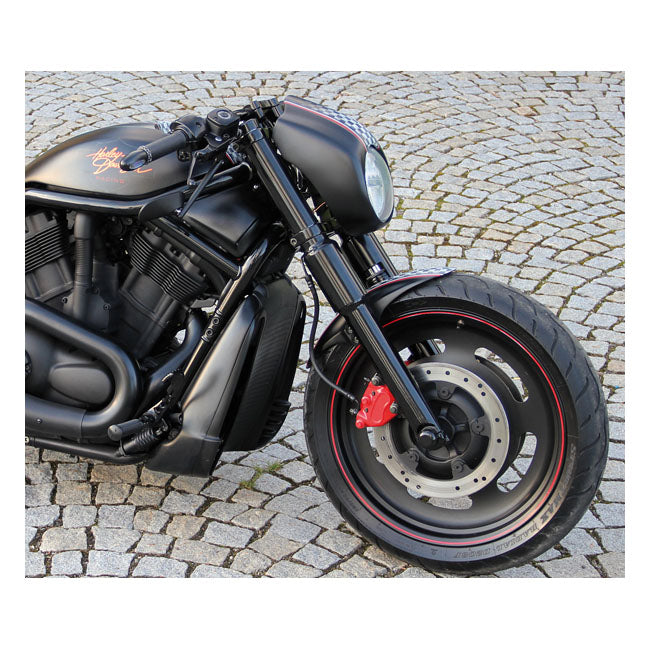 6 Pieces Fork Tube Cover Kit Gloss Black For 02-06 V-ROD NU
