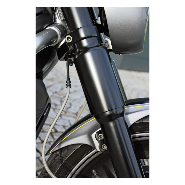 2 Pieces Lower Fork Tube Cover Kit Gloss Black For 02-06 V-ROD NU