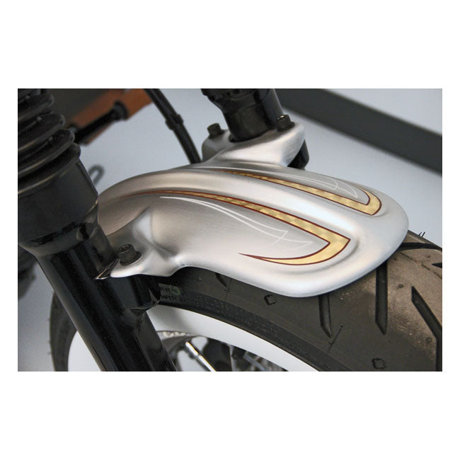 Old School Front Fender Matt Black For 10-15 XL1200X Forty Eight NU