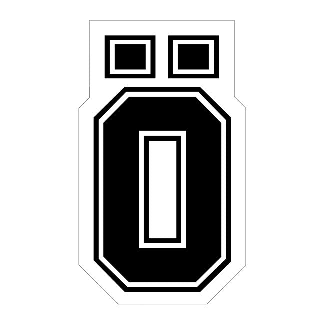 Ö' Sticker Black Small