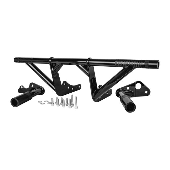 Brand Brawler Crash Bar Kit M8 Softail Black For 18-23 Softail:  18-20 FLDE