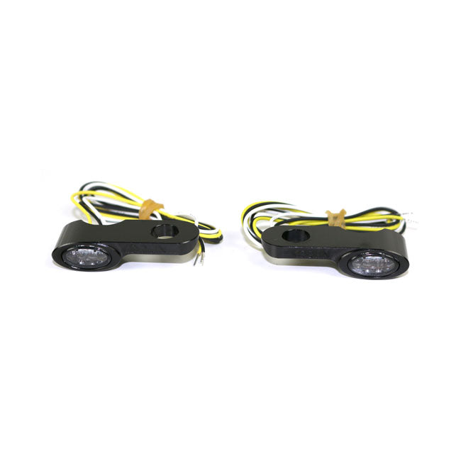 Elypse Led Mini Turn Signals Front Black For Universal use