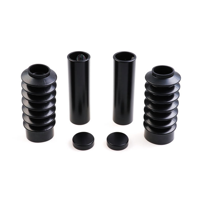 6-Piece Fork Tube Cover Kit Long Black For 22-23 Nightster RH950