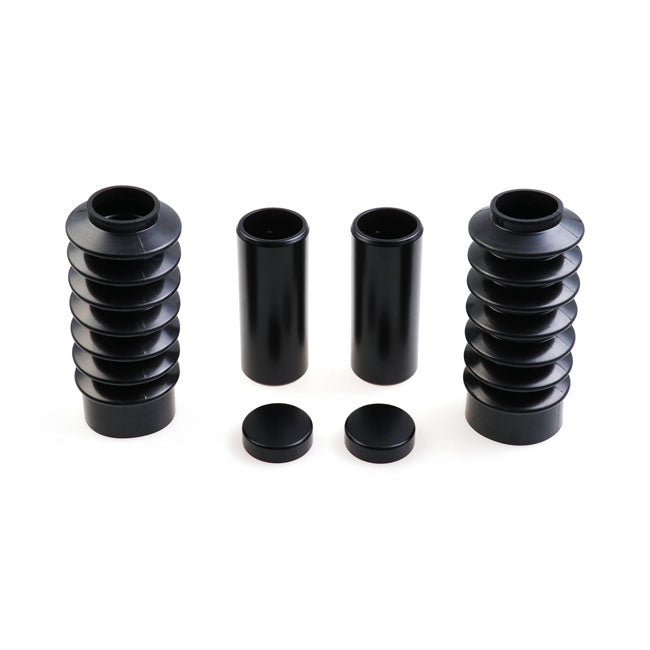 6-Piece Fork Tube Cover Kit Short Black For 22-23 Nightster RH950