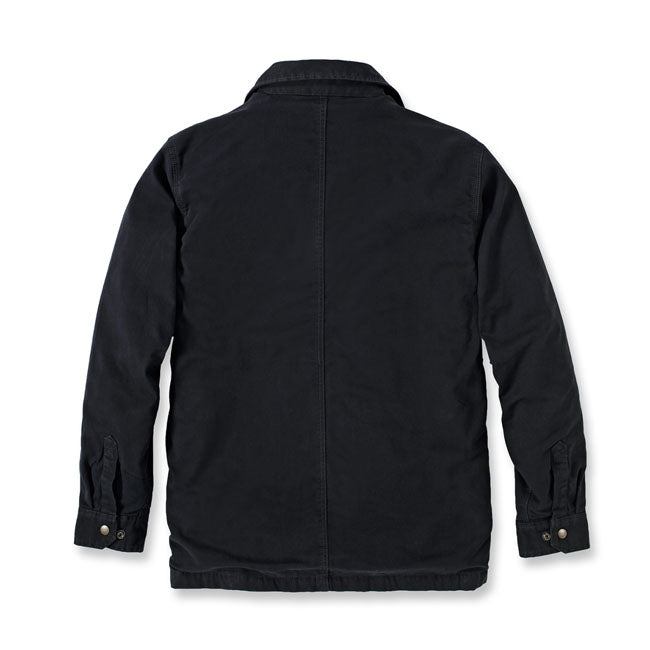 Carhartt Fleece Lined Denim Shirt Jacket Black