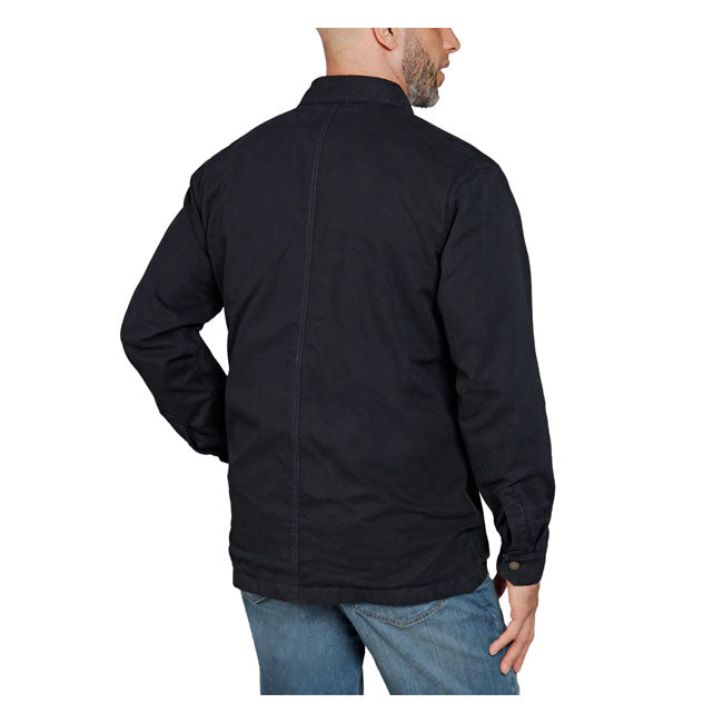 Carhartt Fleece Lined Denim Shirt Jacket Black