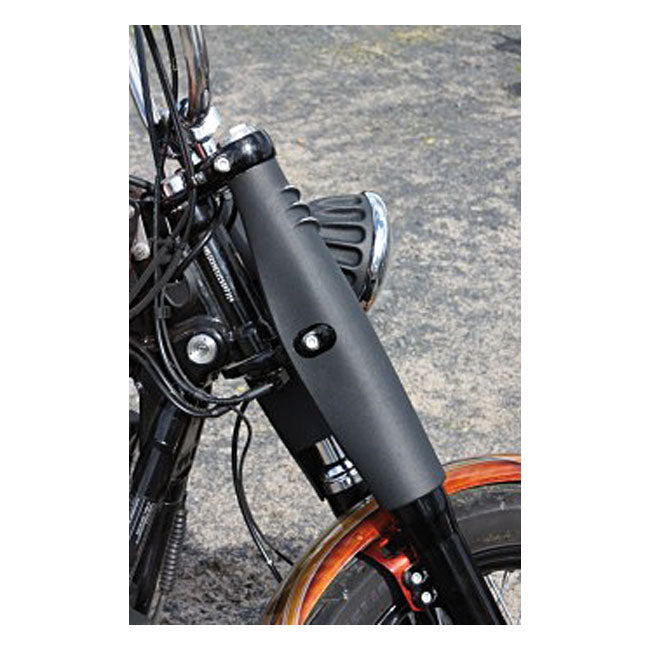 Bombshell 49 Upper Fork Tube Covers Black Cut