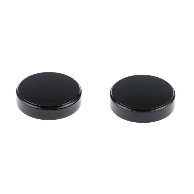 Fork Tube Cap Bolt Cover Kit Gloss Black For Indian: 18-22 Scout Bobber