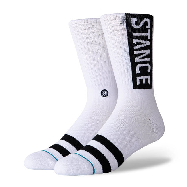 Stance Logo Socks White