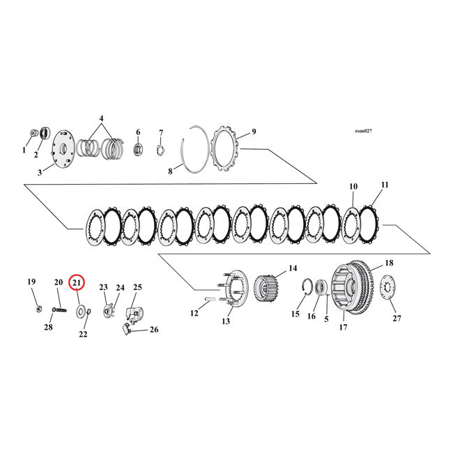 Washer Outer Clutch Ramp For 71-E84 XL NU