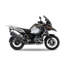 2-In-1 Oval Slip-Ons ESE Matt Black For BMW: 17-18 R1200GS ADV 1200 LC