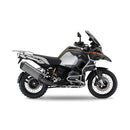 2-In-1 Oval Slip-Ons ESE Rocky Grey For BMW: 17-18 R1200GS ADV 1200 LC