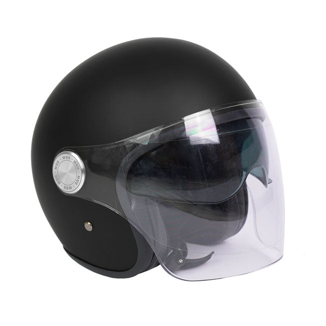 By City The City Open Face Helmet Matt Black