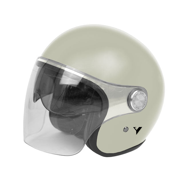 By City The City Open Face Helmet Beige Shiny