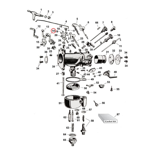 Throttle Lever Incl. Screws For 35-48 45 Inch