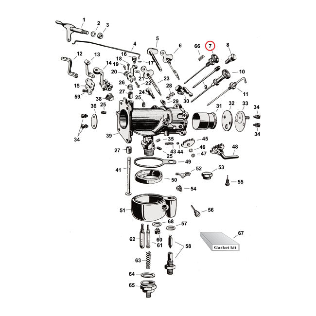 High Speed Needle Adj. Oversize For 37-52 45 Inch WL