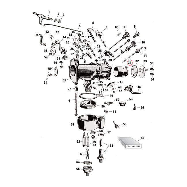 Venturi For Linkert Carb For M2/5/21/51/52/55/58/64/65/84/97