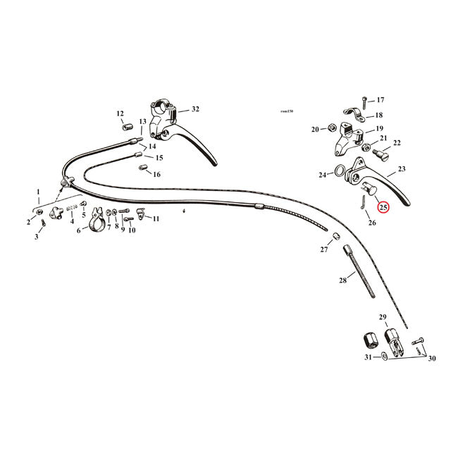 Bushing Handlebar Brake Lever For 29-52 45 Inch SV